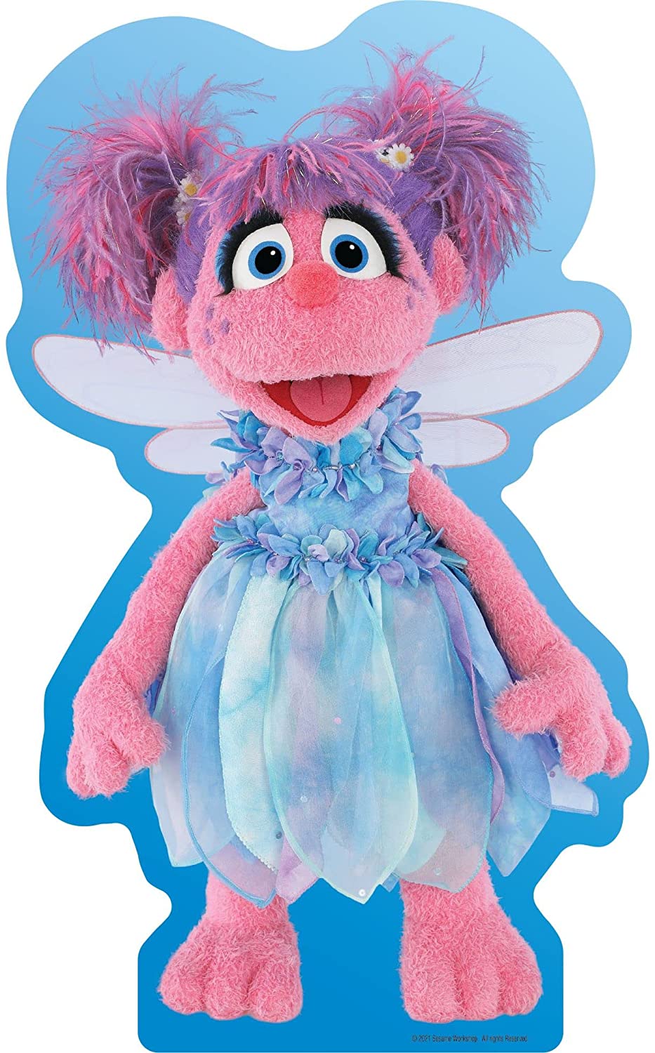 Party City Sesame Street Abby Cadabby Cardboard Cutout, Themed Birthday Party Decoration and Supplies, 4' H, 1 Count, Toys & Games