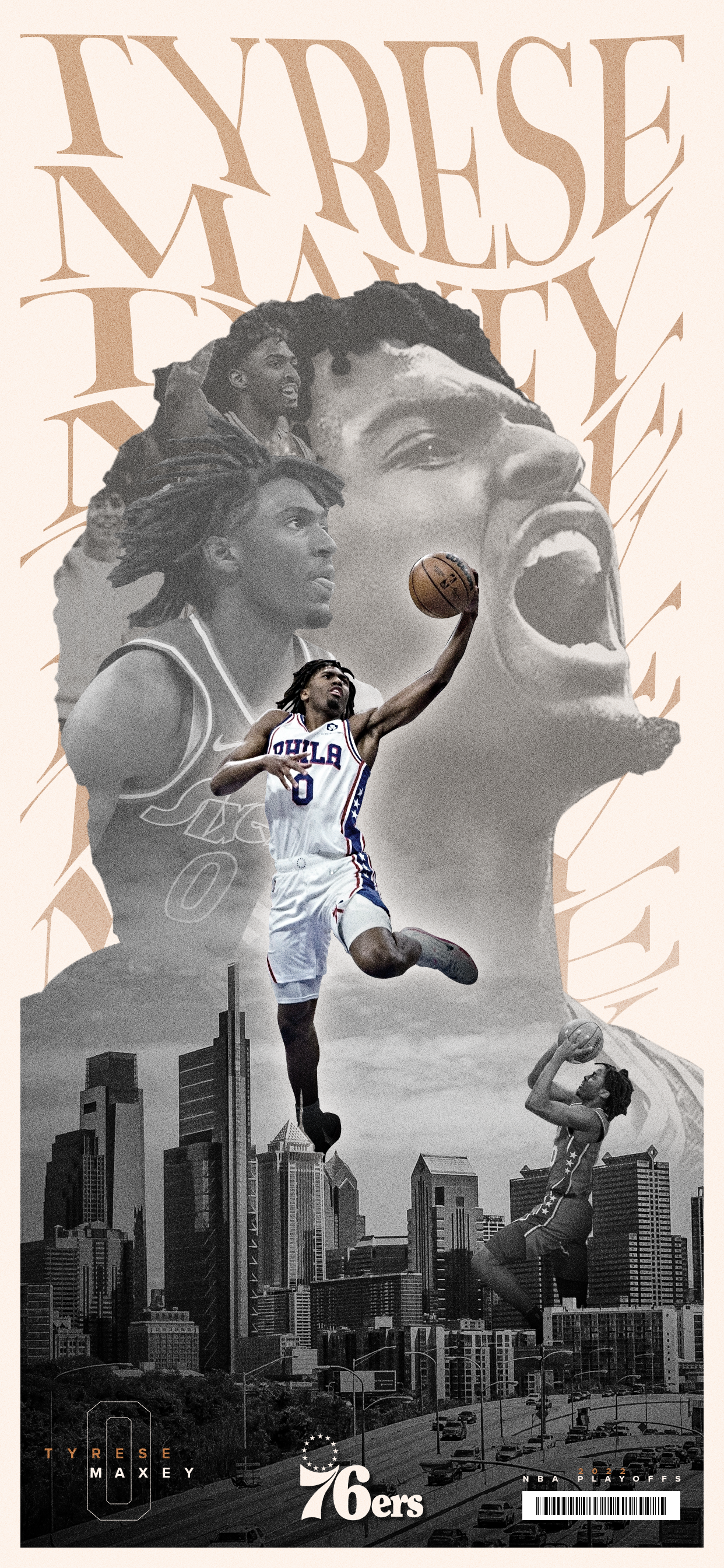 Tyrese Maxey Wallpaper I messed around with today. Just thought I'd share