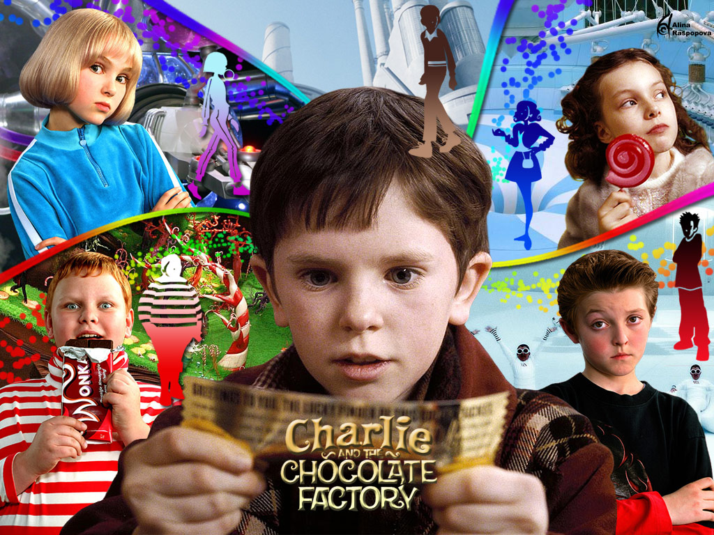 Charlie and the Chocolate Factory Wallpaper: charlie and the chocolate fact. Chocolate factory, Charlie chocolate factory, Tim burton movie