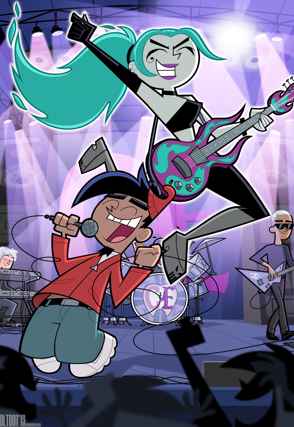 Chip Skylark & Ember McLain'd rock out loud. Danny phantom, Old cartoons, Cartoon crossovers