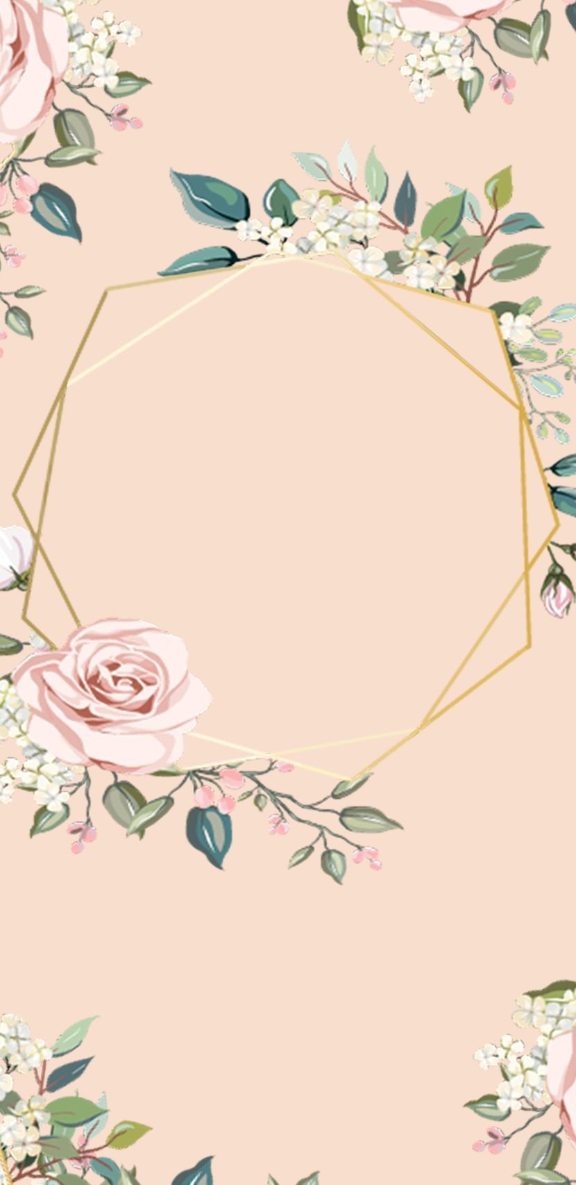 Pastel Color Floral Wallpaper