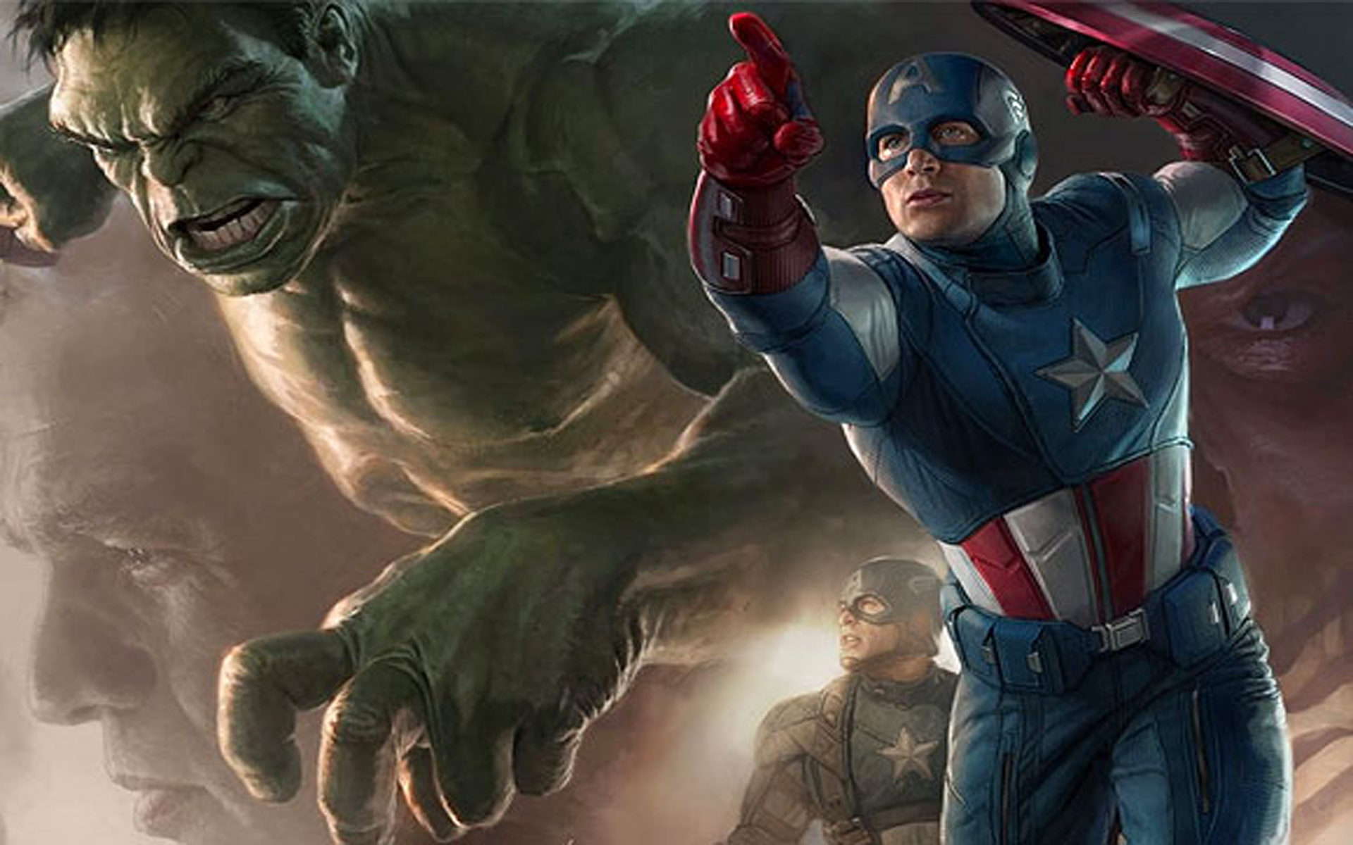 Unused Character Portraits From The Avengers Captain America And Hulk Desktop HD Wallpaper 1920x1200, Wallpaper13.com