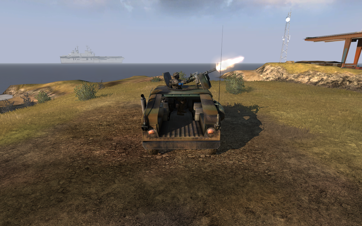 Humvee With Mounted Minigun image Mod Remastered for Battlefield 2