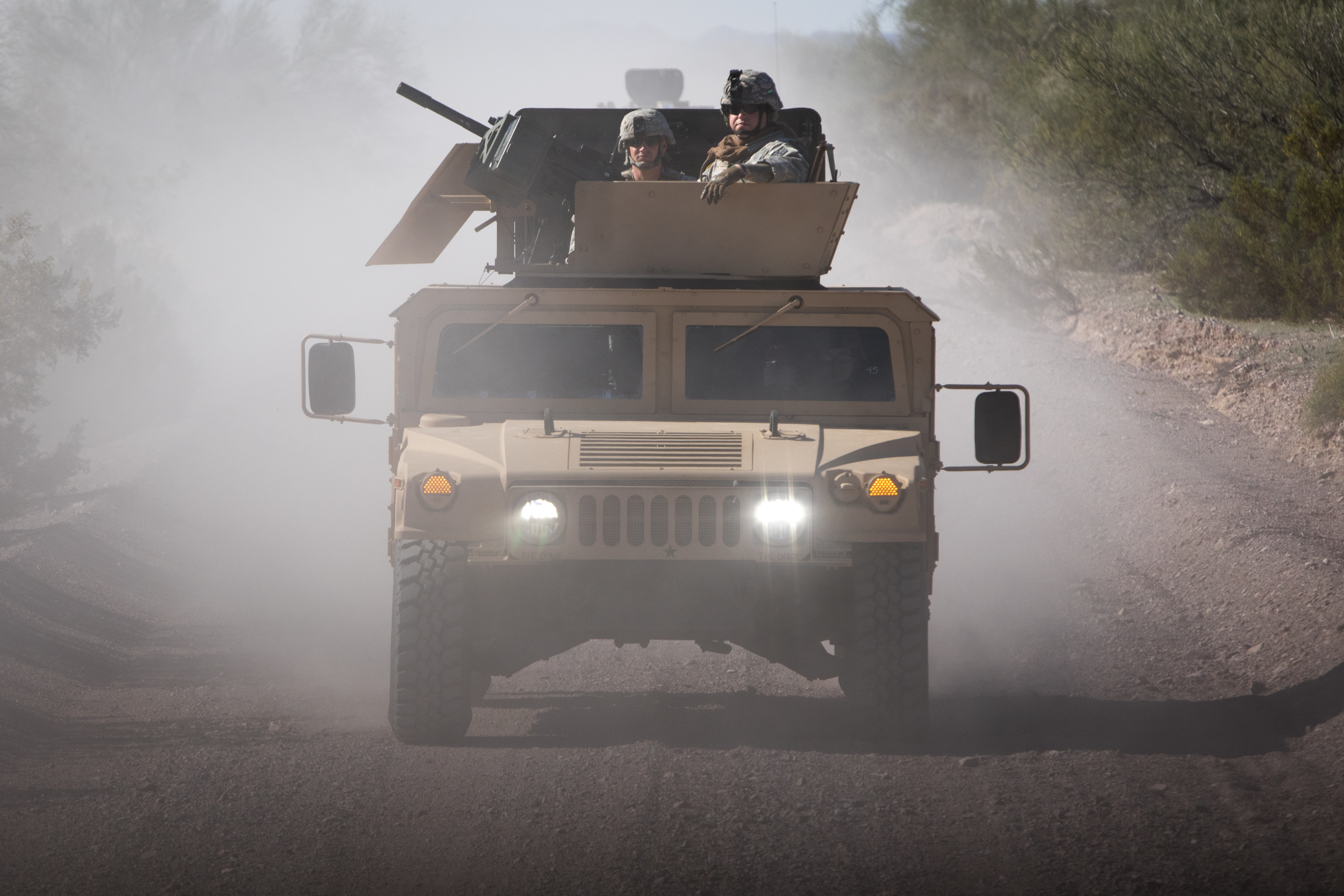 Arizona Guard MPs fire on the move. Department of Emergency and Military Affairs