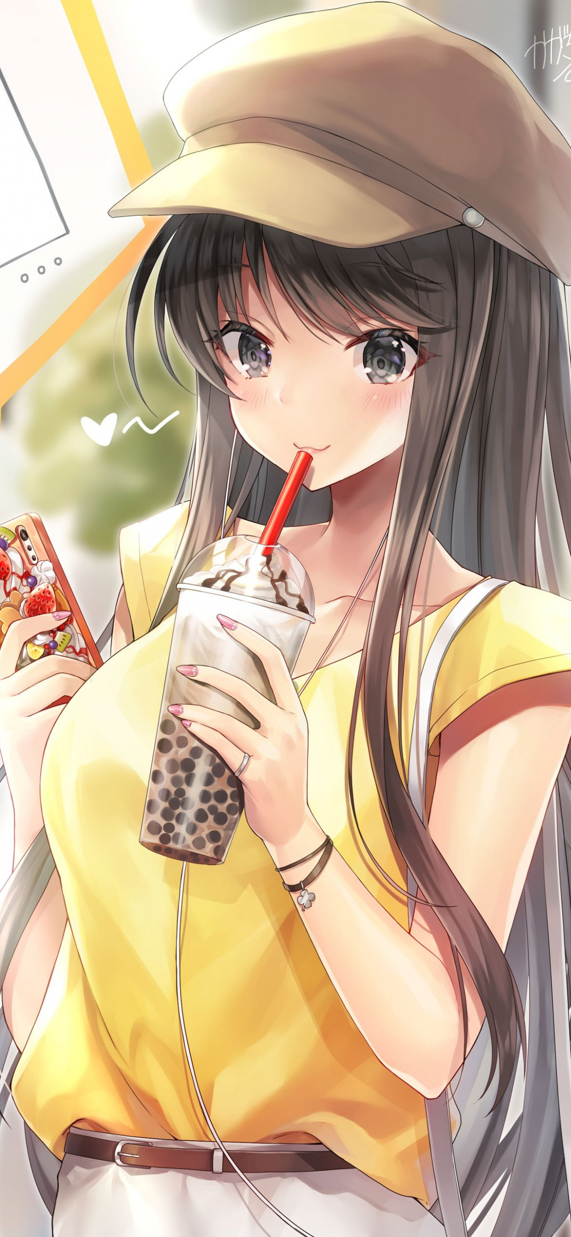 Kawaii Anime Bubble Tea, HD phone wallpaper