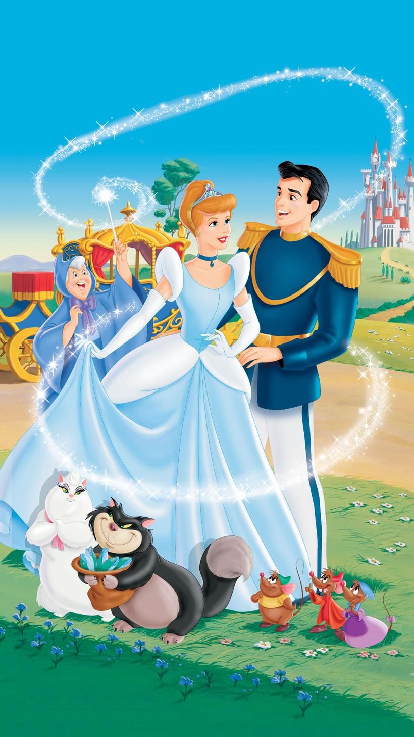 Cinderella Phone Wallpaper. Moviemania. Fondo disney, Arte disney, Imagenes de princesas bebes