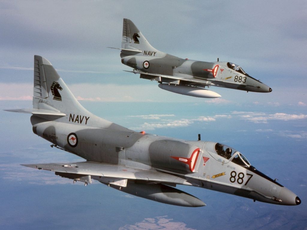 Douglas A 4 Skyhawk. Douglas A 4 Skyhawk Wallpaper. Royal Australian Navy, Fighter Aircraft, Military Aircraft