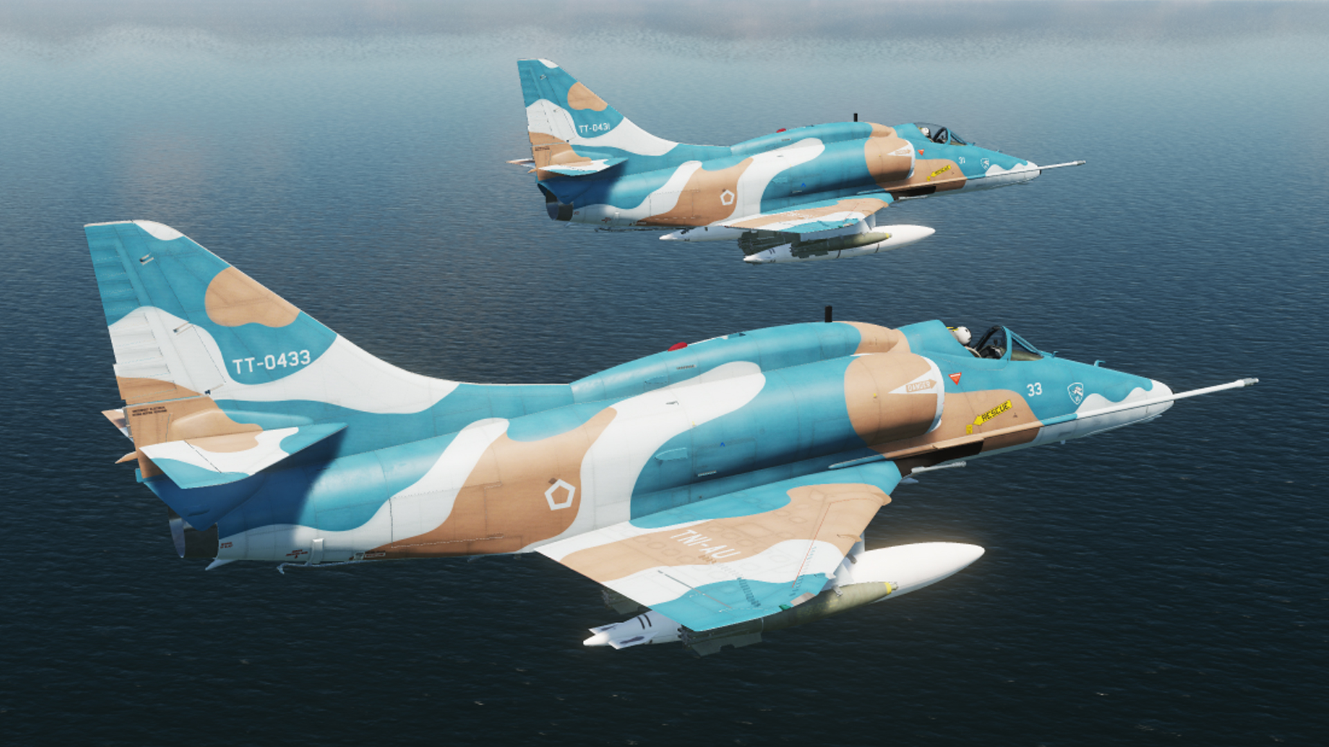 Indonesian Air Force AU Douglas A 4E Skyhawk. Skadron Udara 11 Hasanudin AFB Makassar. WALLPAPER