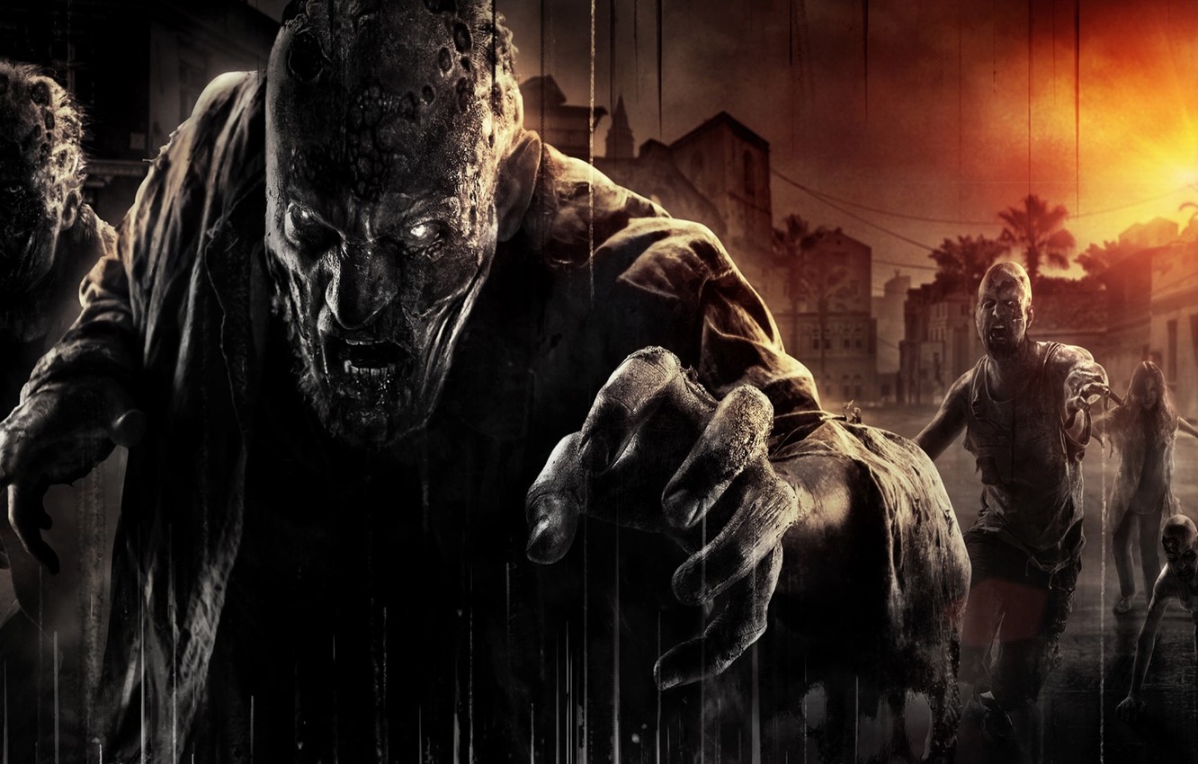 Wallpaper Sunset, Home, Look, Zombies, The situation, Techland, Warner Bros. Interactive Entertainment, Dying Light, Dying Light image for desktop, section игры