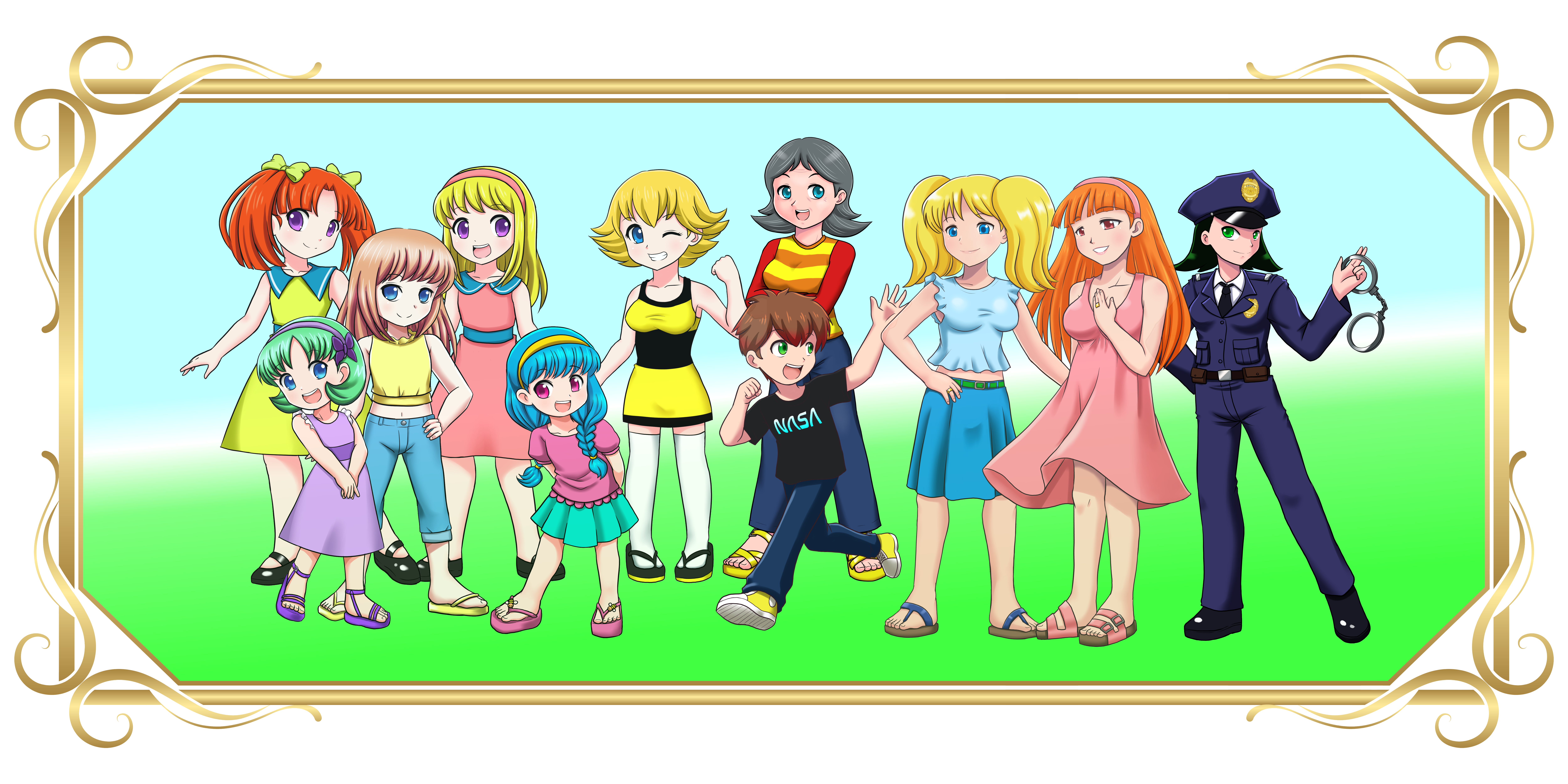 buttercup, blossom, bubbles, and miss keane (original and 1 more) drawn