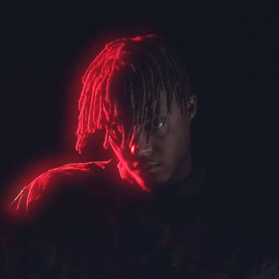 Download Juice Wrld Dark Red Portrait Wallpaper