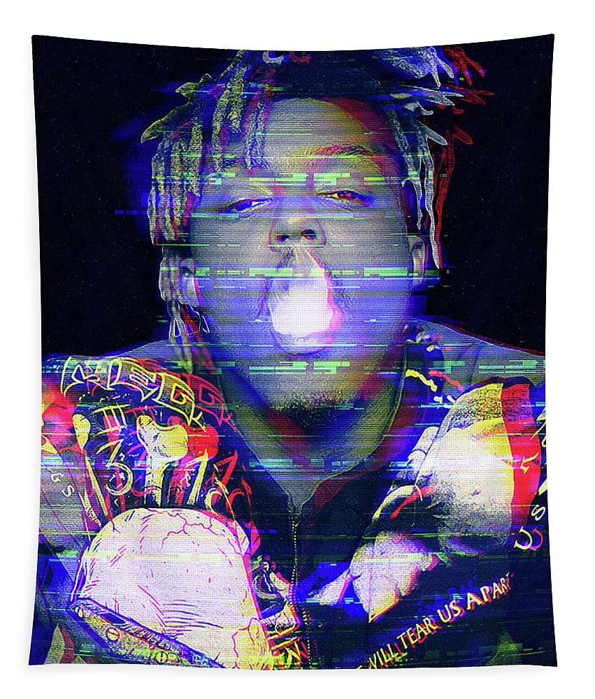 Smoking Glitch Tapestry by Juice Wrld. Fine Art America