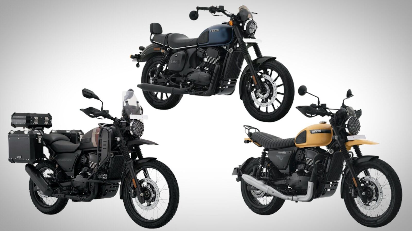 Yezdi Roadster, Scrambler and Adventure bikes launched: Price, features, specs