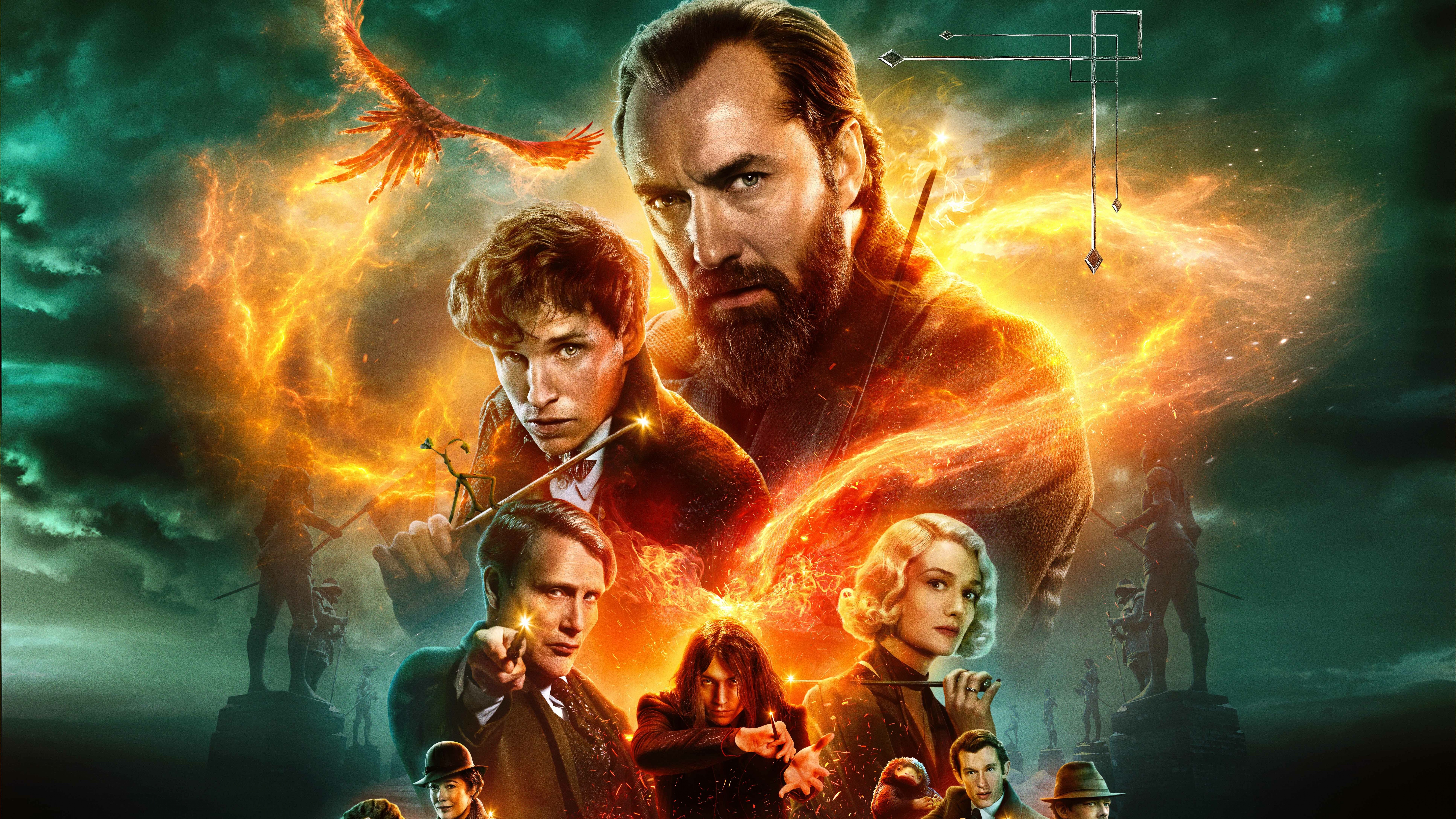 Fantastic Beasts: The Secrets of Dumbledore Wallpaper 4K, 2022 Movies, Jude Law, Dan Fogler, Movies