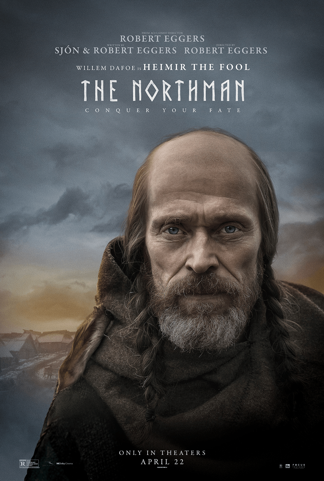 Character Posters for 'The Northman' Spotlight Dafoe, Skarsgård and Kidman