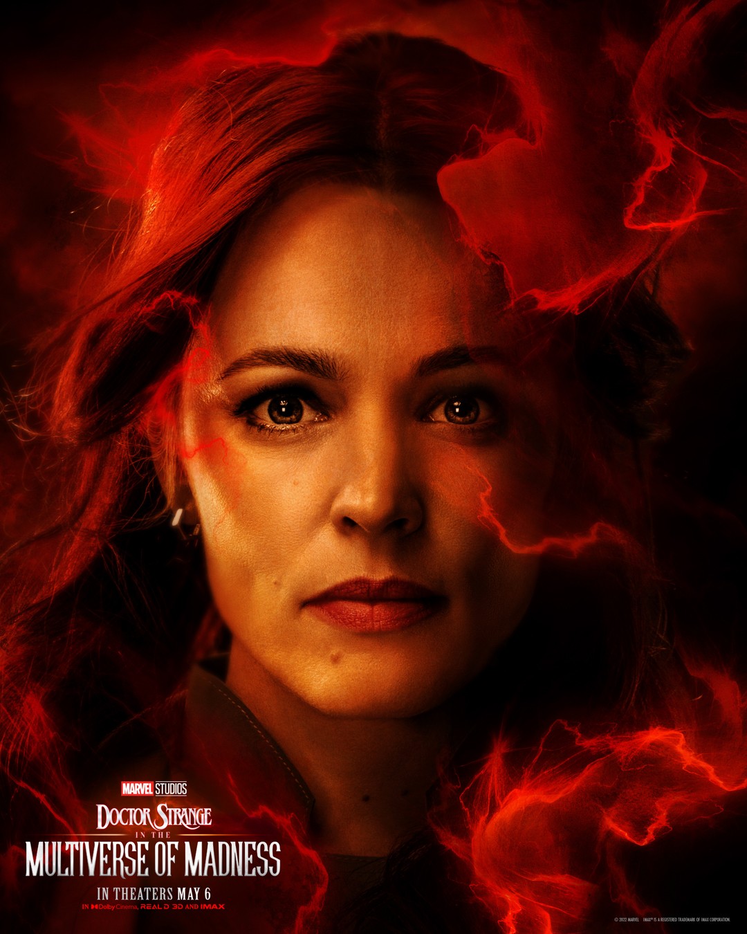 Rachel McAdams as Christine Palmer. Doctor strange in the Multiverse of Madness. Character Poster Cinematic Universe Photo