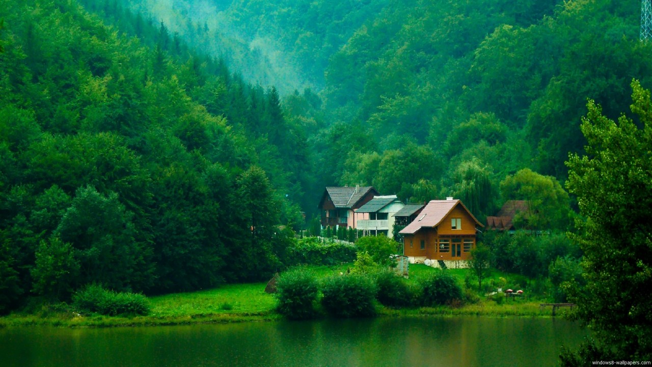 Free, house, valley, green, nature, windows wallpaper. Free, house, valley, green, nature, windows
