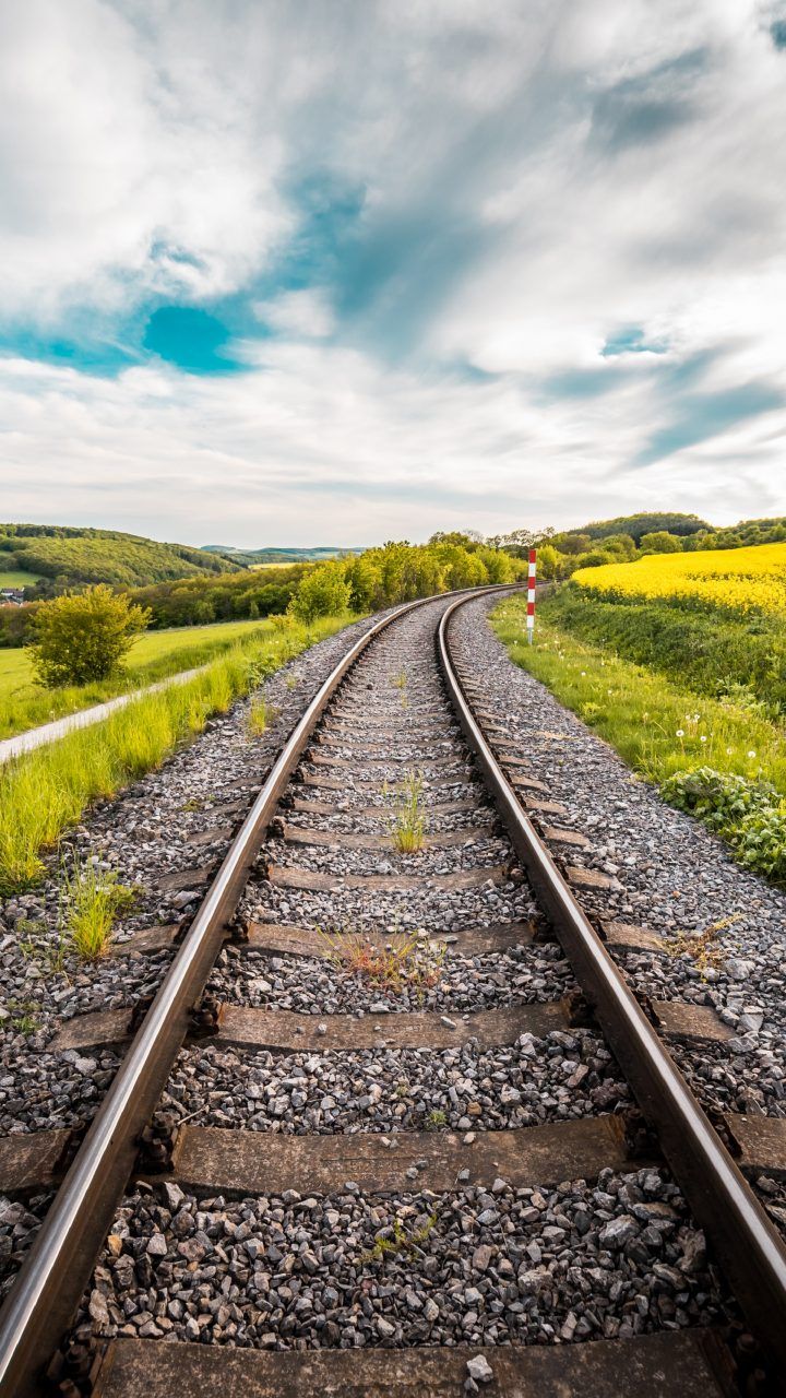 Train tracks photography, Railroad track picture, Train tracks