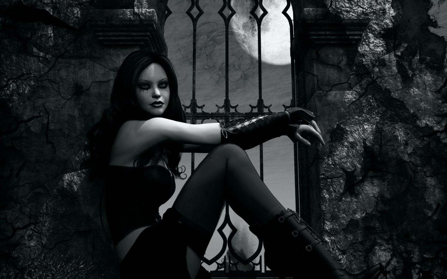 Goth Vampire Girl Wallpaper & Background Download