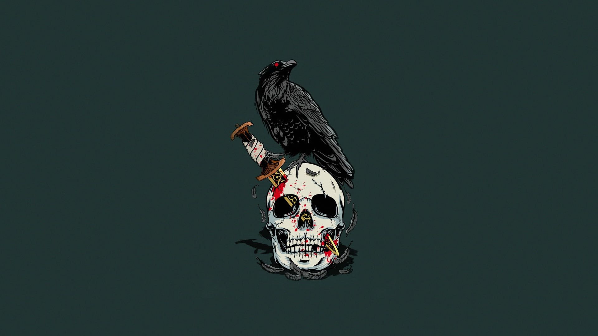 birds #skull #artwork simple background #animals P #wallpaper #hdwallpaper #desktop. Desktop wallpaper art, Desktop wallpaper simple, Art wallpaper iphone