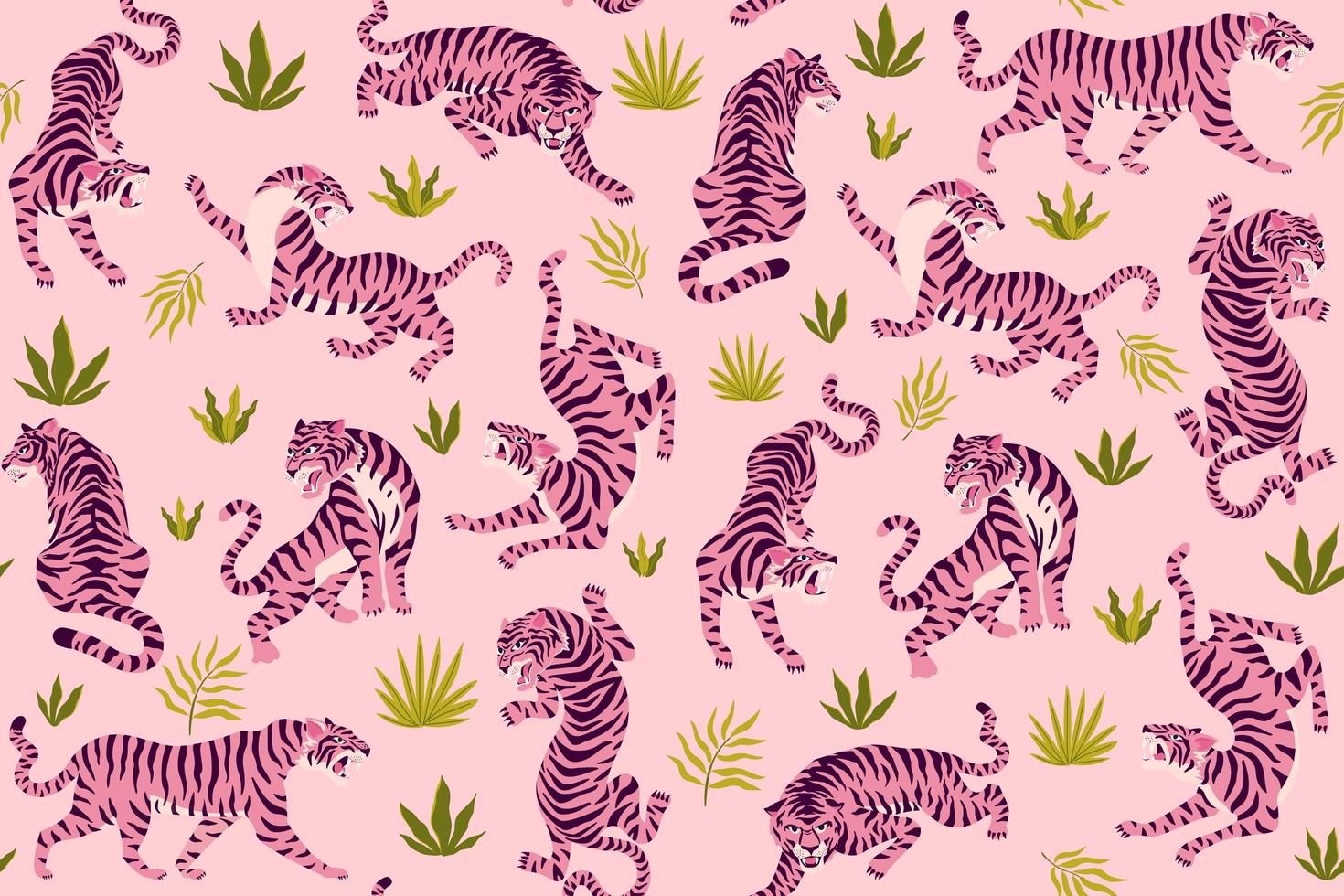 Pink Tiger Wallpapers - Wallpaper Cave