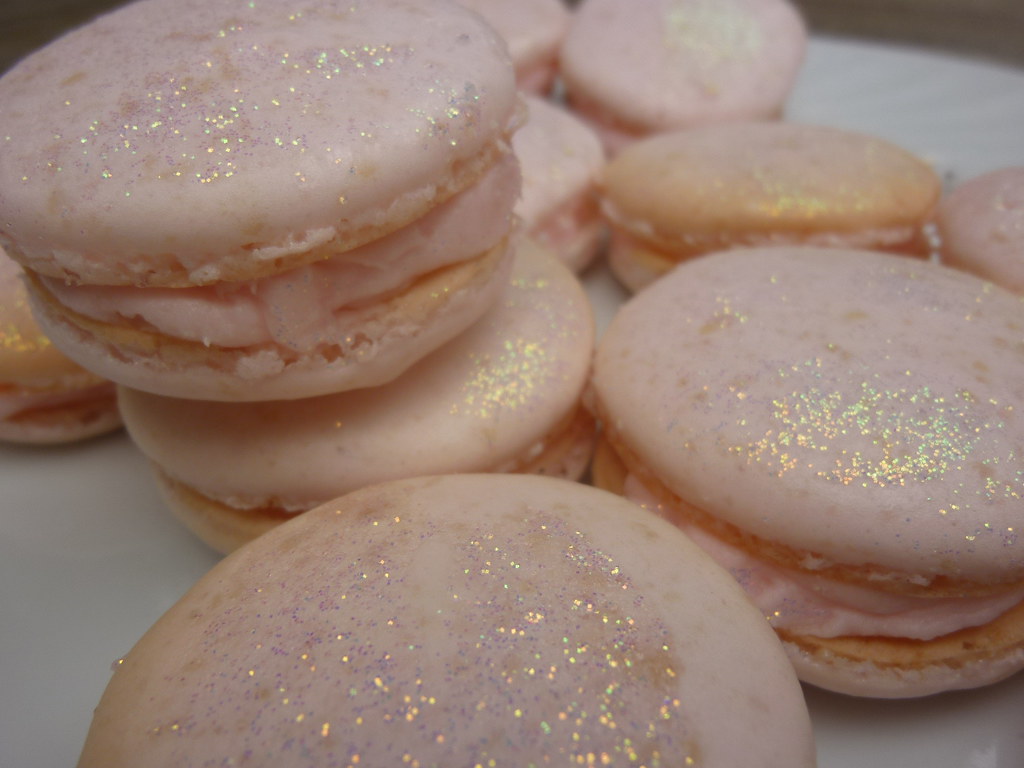 Ballet Pink Glitter Macarons 5
