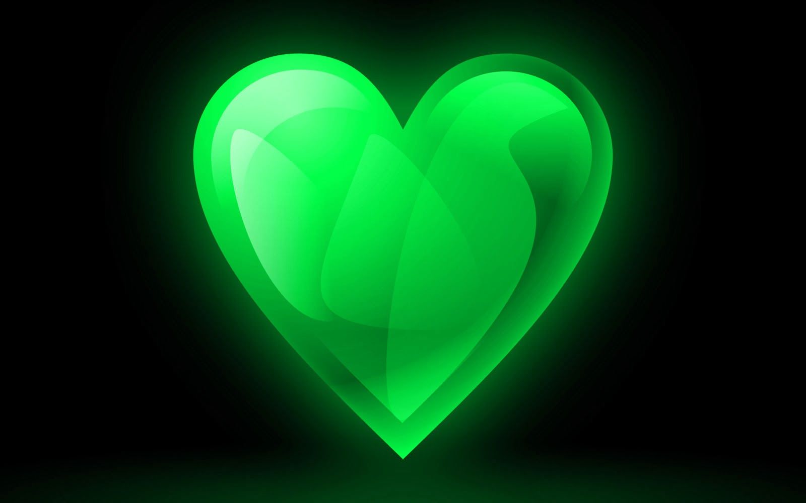 Beautiful Green Heart Wallpaper Free Beautiful Green Heart Background