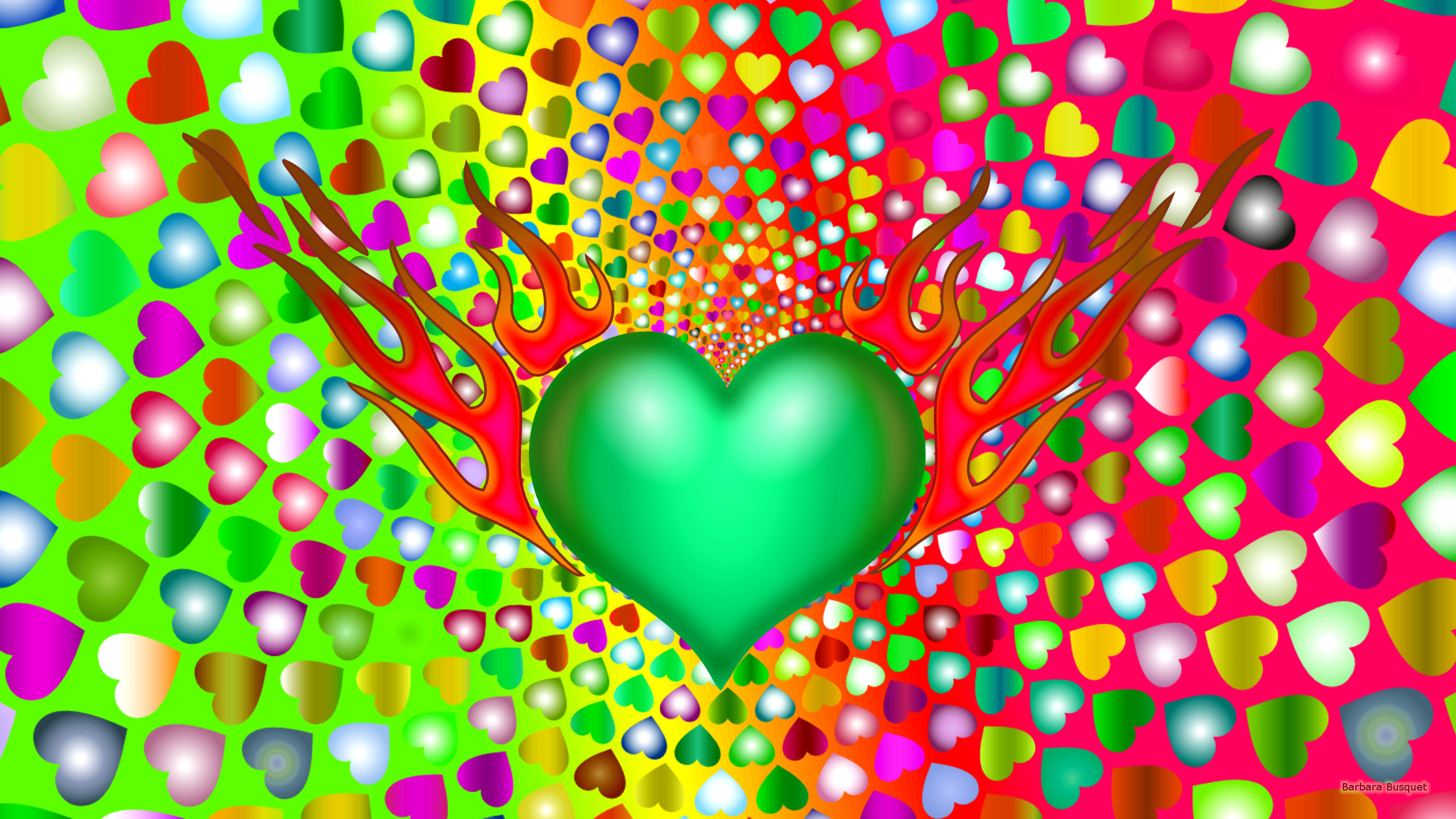 Green Love Wallpapers - Wallpaper Cave