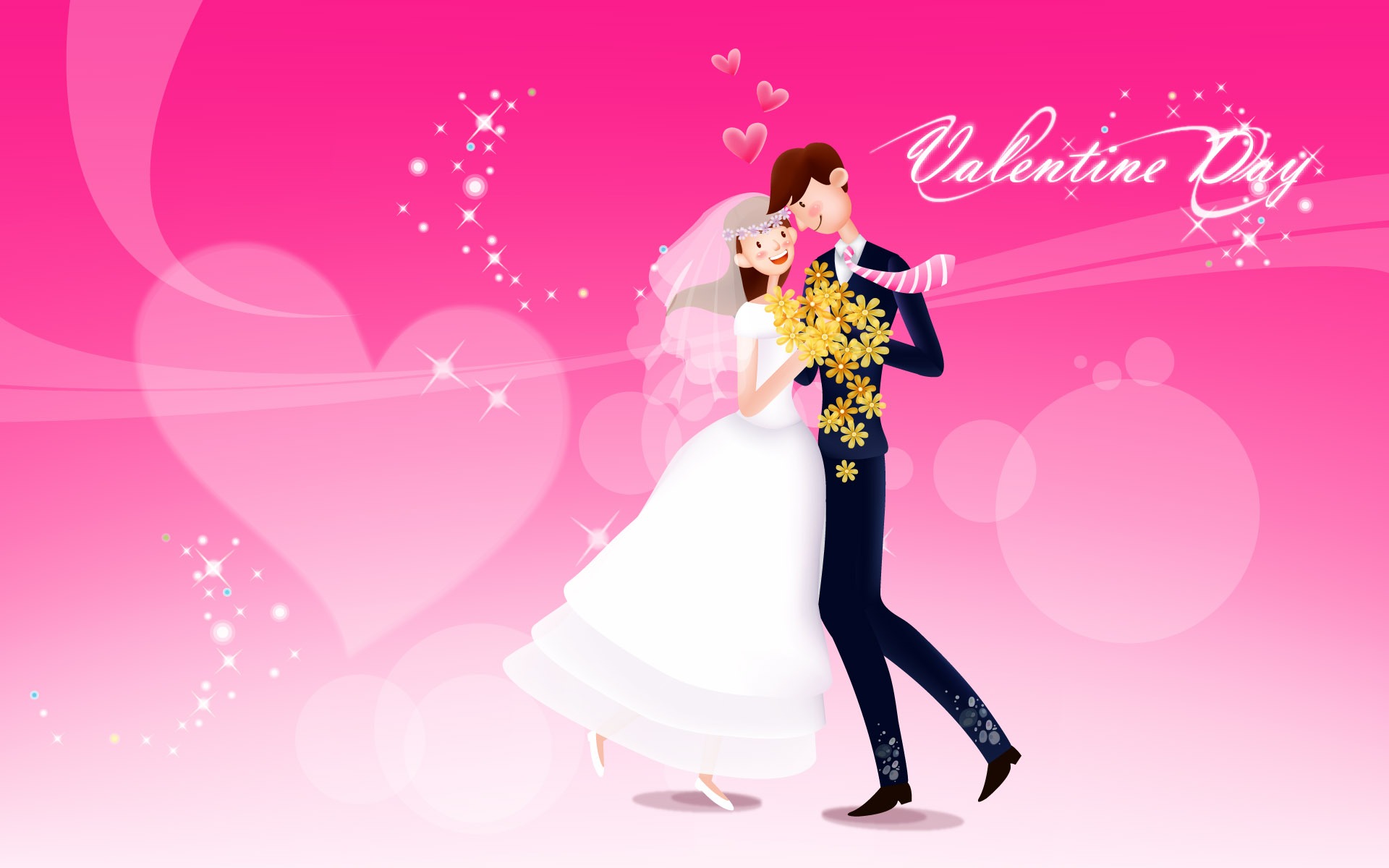 Wallpaper 4k Valentine Day Love Dance Wallpaper