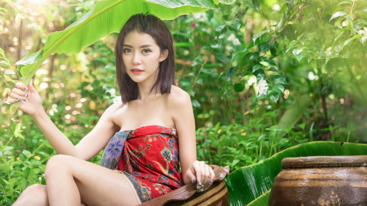 Women Thai Asian model wallpaperx2880