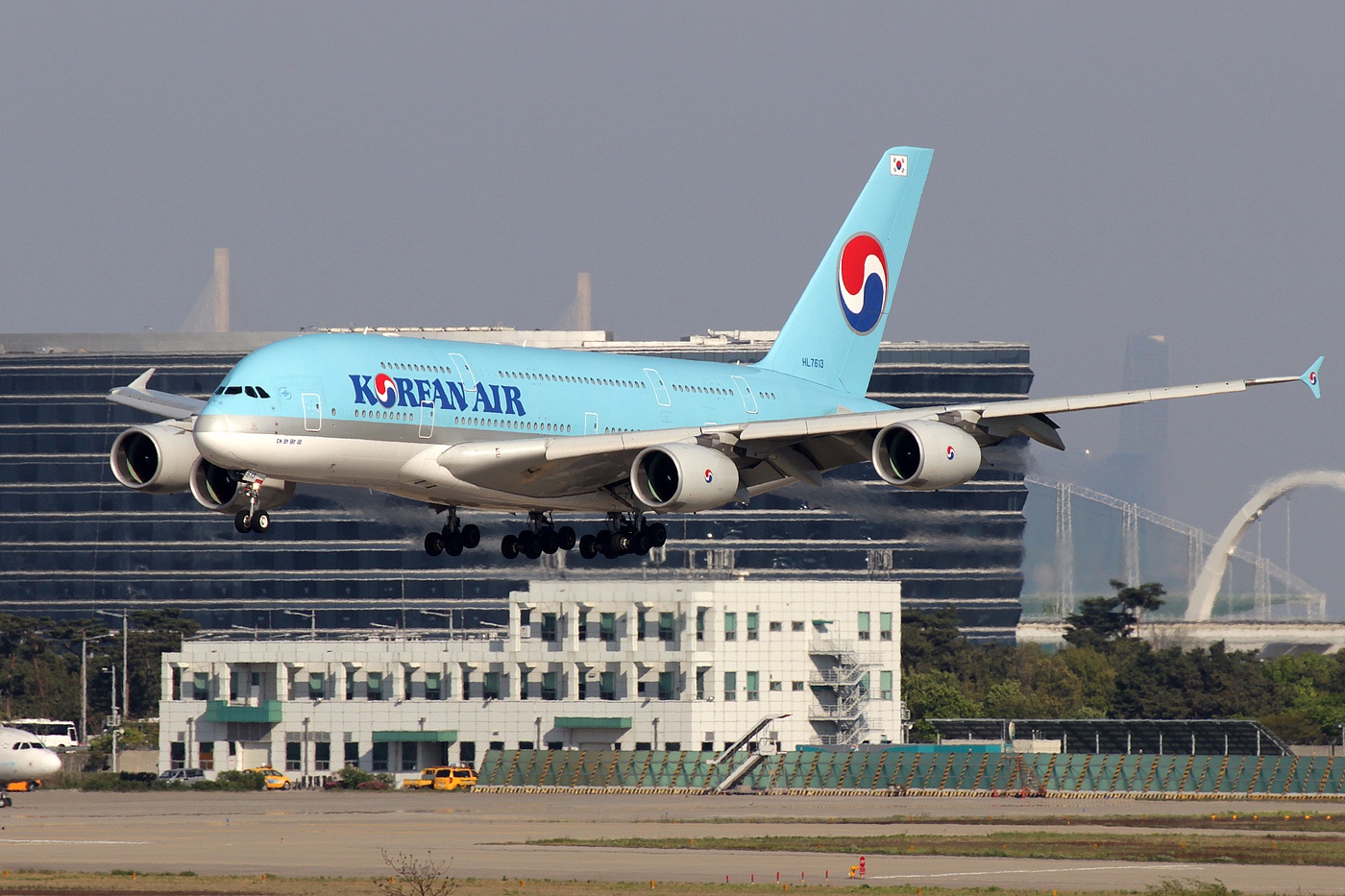 Korean Air A380 800 At Seoul Incheon Airport Aircraft Wallpaper 4001