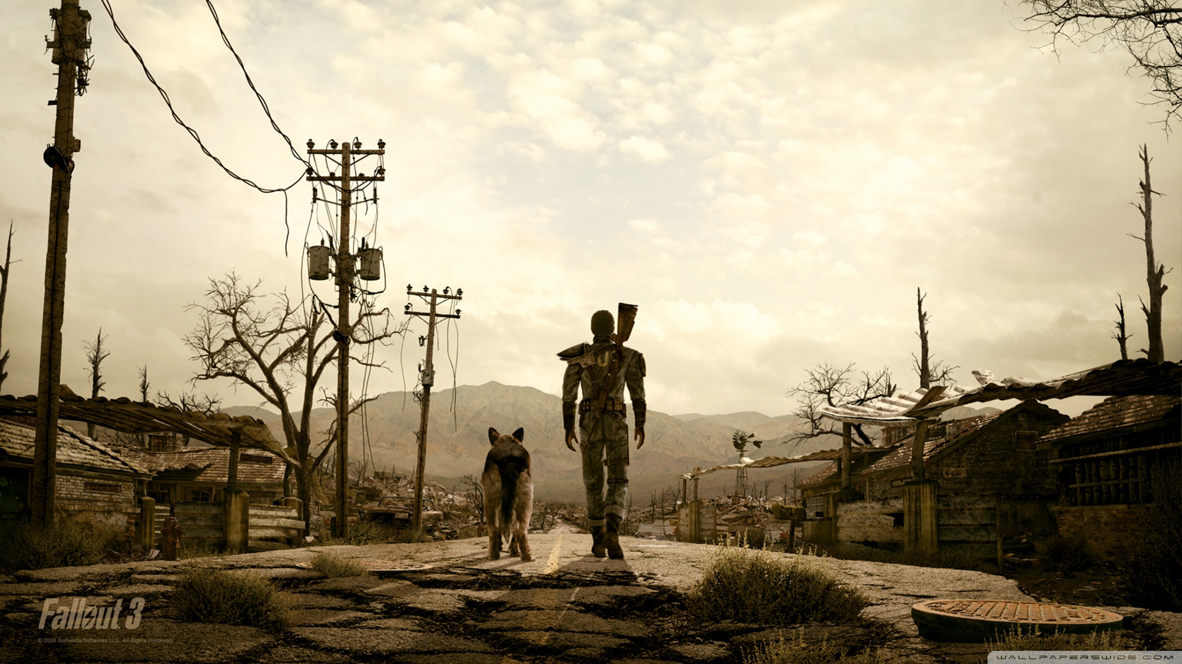 Fallout 3 Man And His Dog Ultra HD Desktop Background Wallpaper for 4K UHD TV, Multi Display, Dual Monitor, Tablet