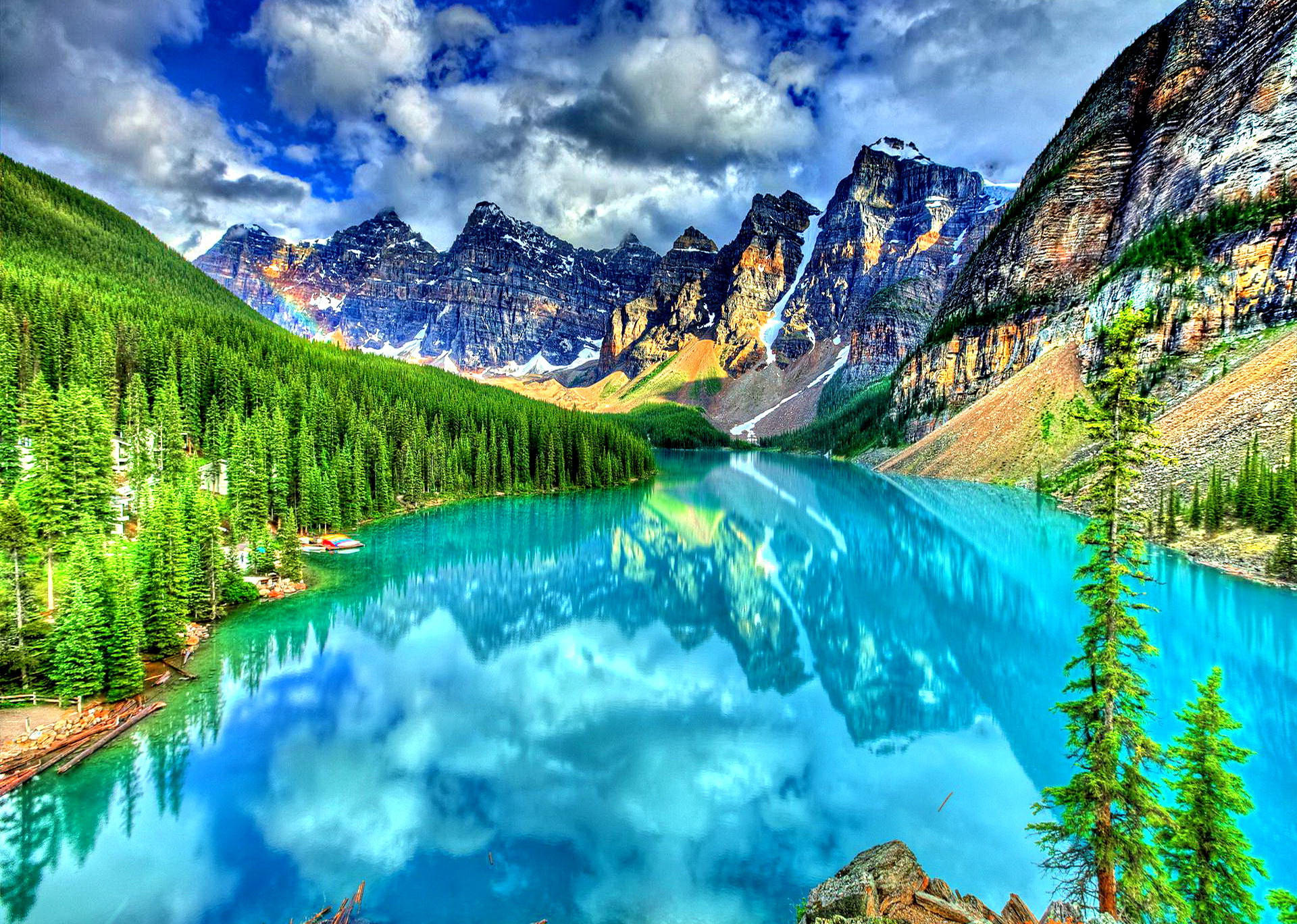 amazing landscape wallpaper, natural landscape, nature, mountain, mountainous landforms, reflection