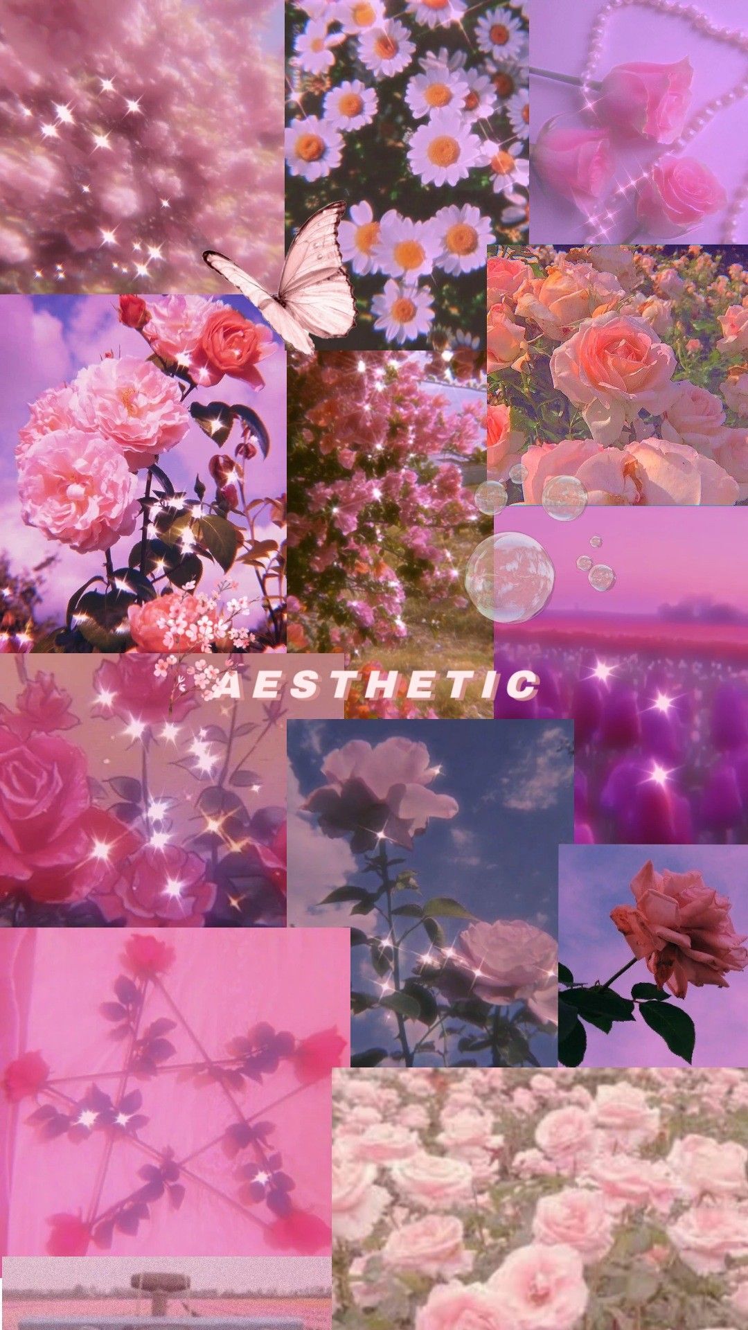 Pink flowers aesthetic wallpaper. Aesthetic iphone wallpaper, Pink wallpaper iphone, Aesthetic wallpaper