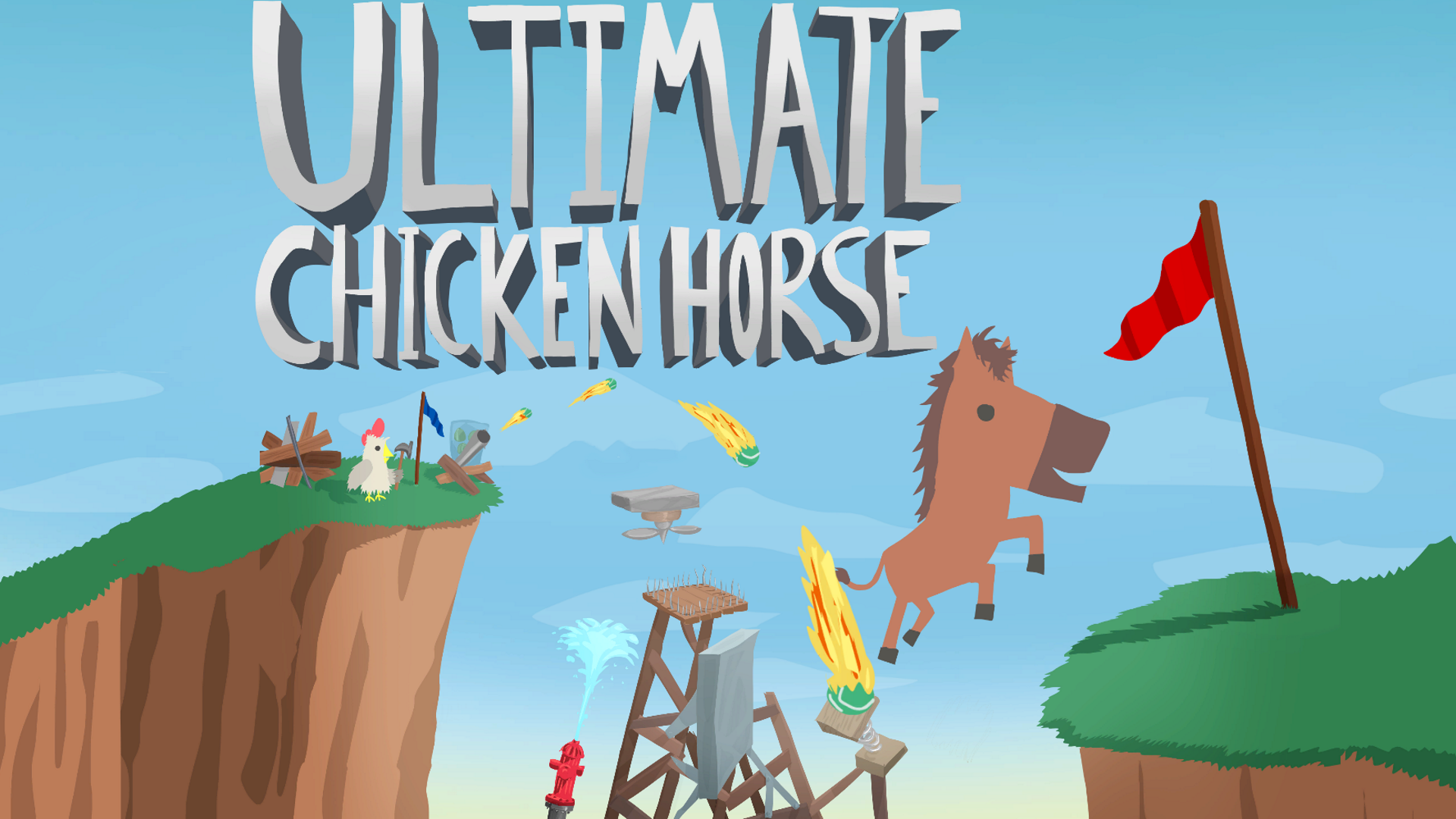 Игры ultimate chicken horse. Ultimate Chicken Horse игра. Ultimate Chicken Horse по сети. Ультимейт Чикен Хорс. Ultimate Chicken Horse ловушки.