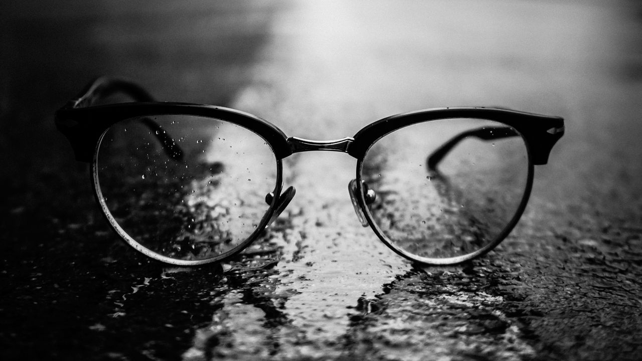 Wallpaper Glasses, Black, Close Up, Dark Hd, Picture, Image