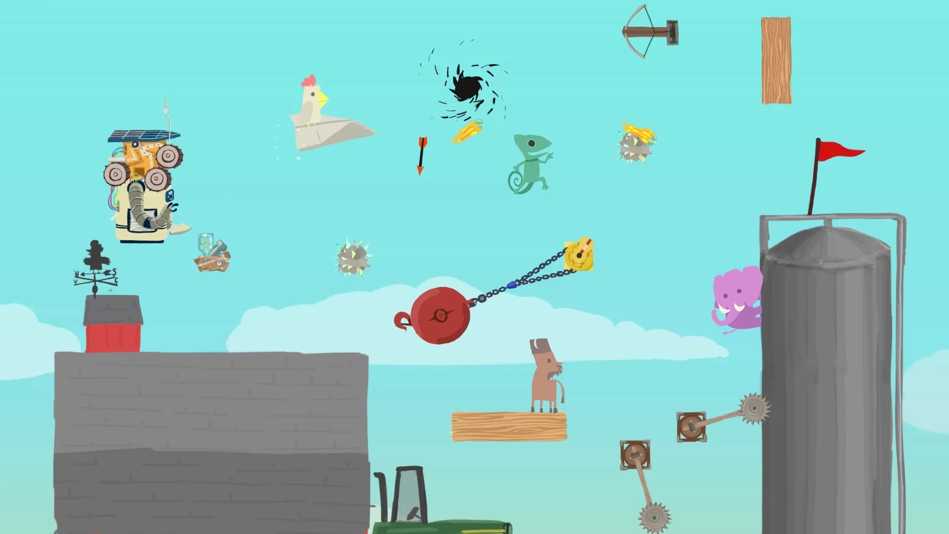 Ultimate Chicken Horse A Neigh Versary Edition Announced For Switch