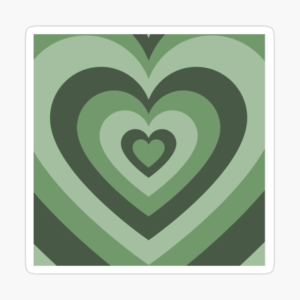 Green heart wallpaper Pin