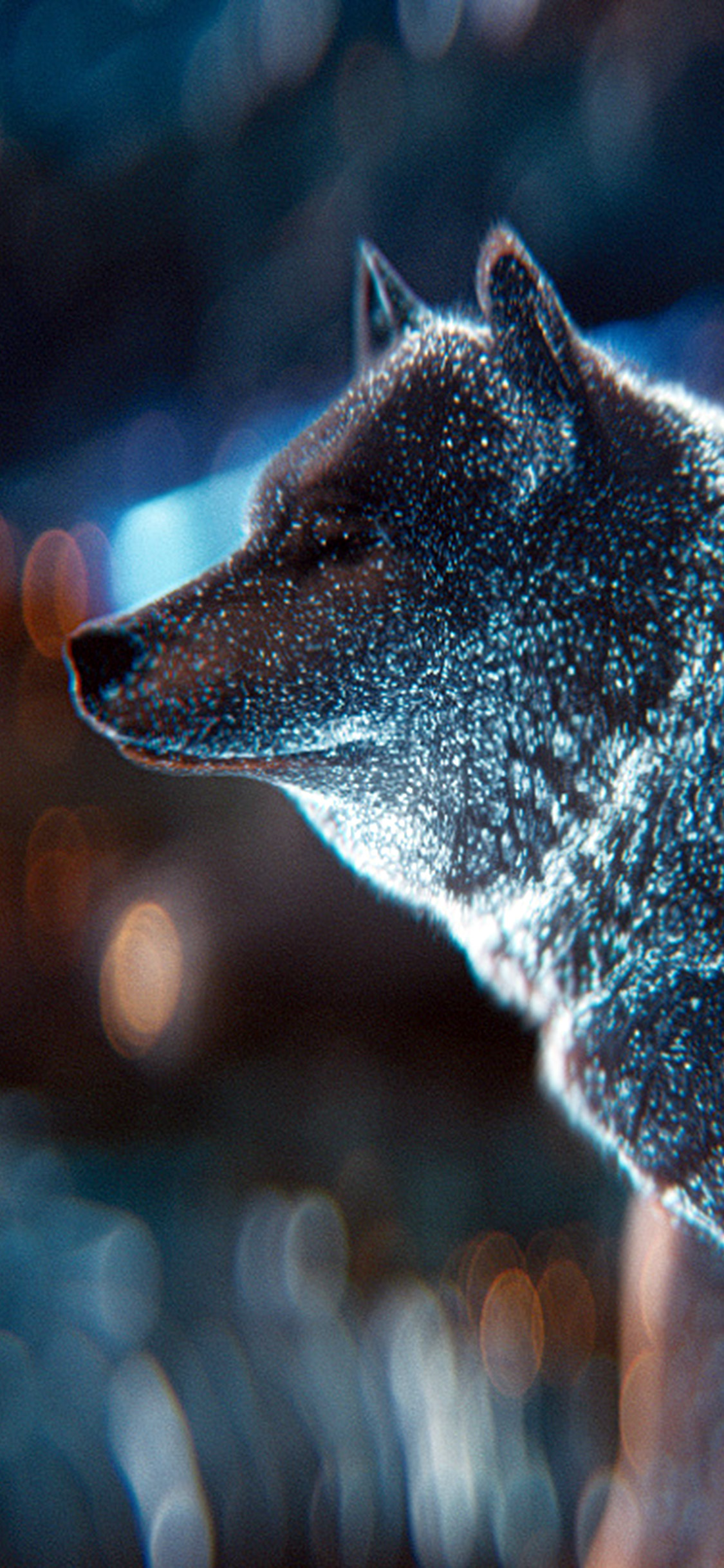 wallpaper. wolf digital dot art