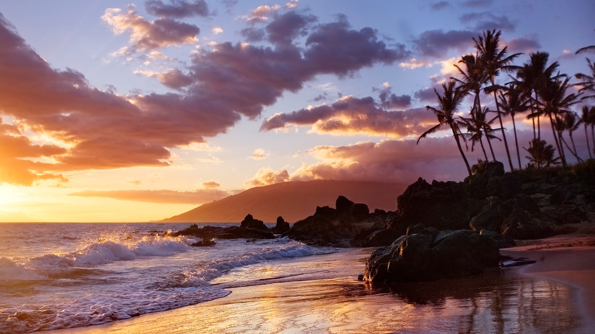 Закат на Гавайях