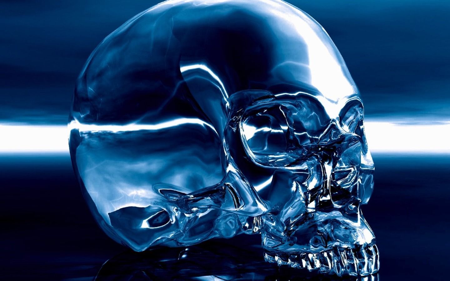 Glass Skull Wallpaper
