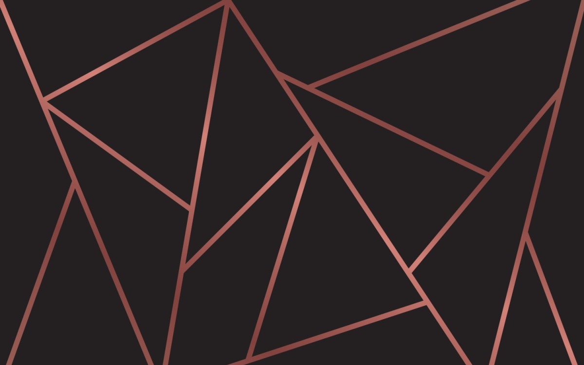 Modern geometric black and gold Wallpaper