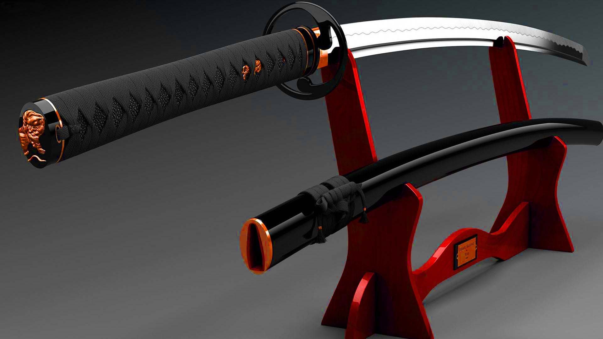 KATANA samurai stand wallpaperx1080