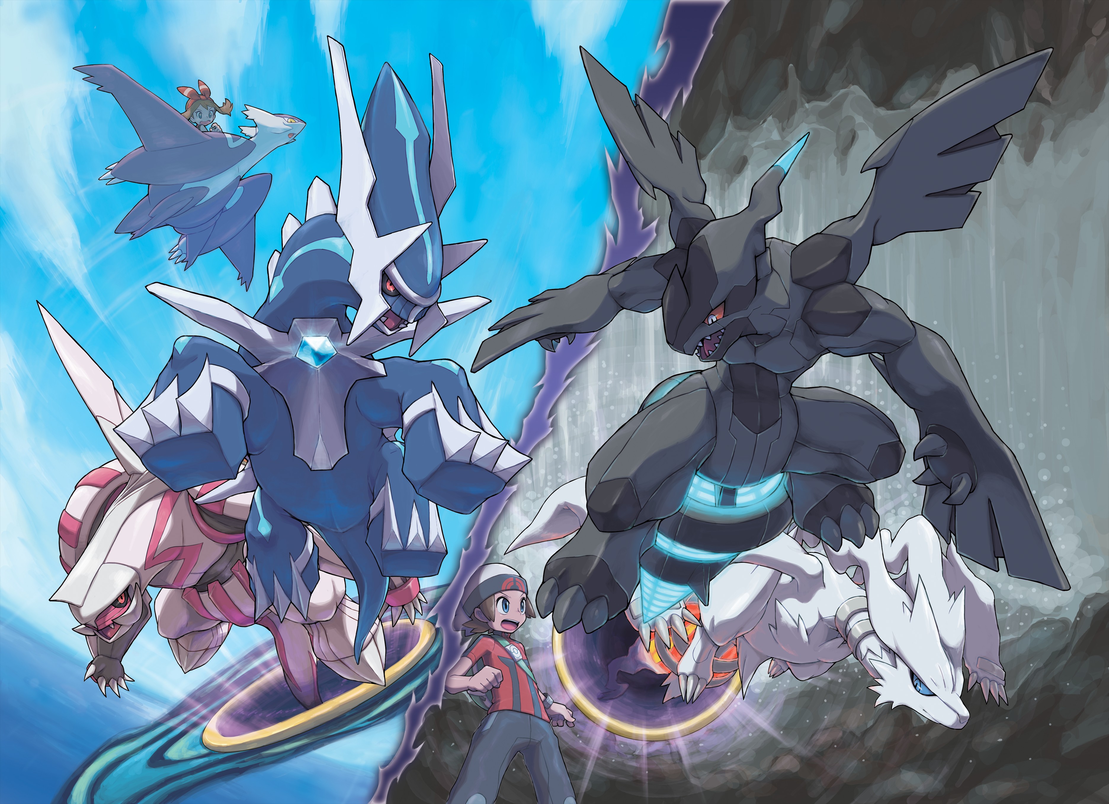 Dialga Palkia Vs Reshiram Zekrom
