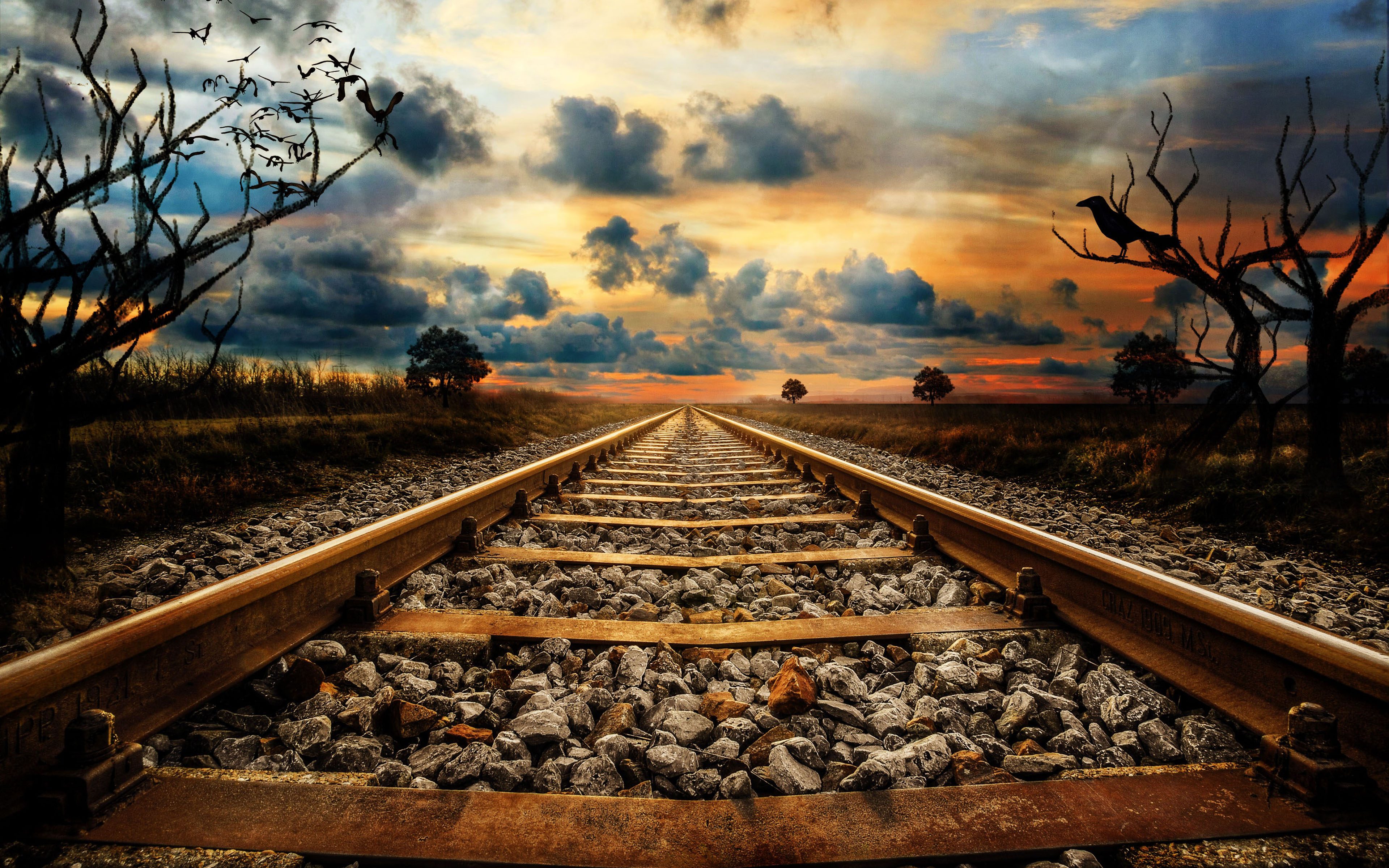 Train Line Background HD