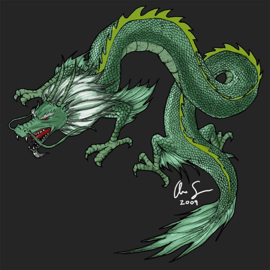 Green Chinese Dragon Wallpaper Free Green Chinese Dragon Background
