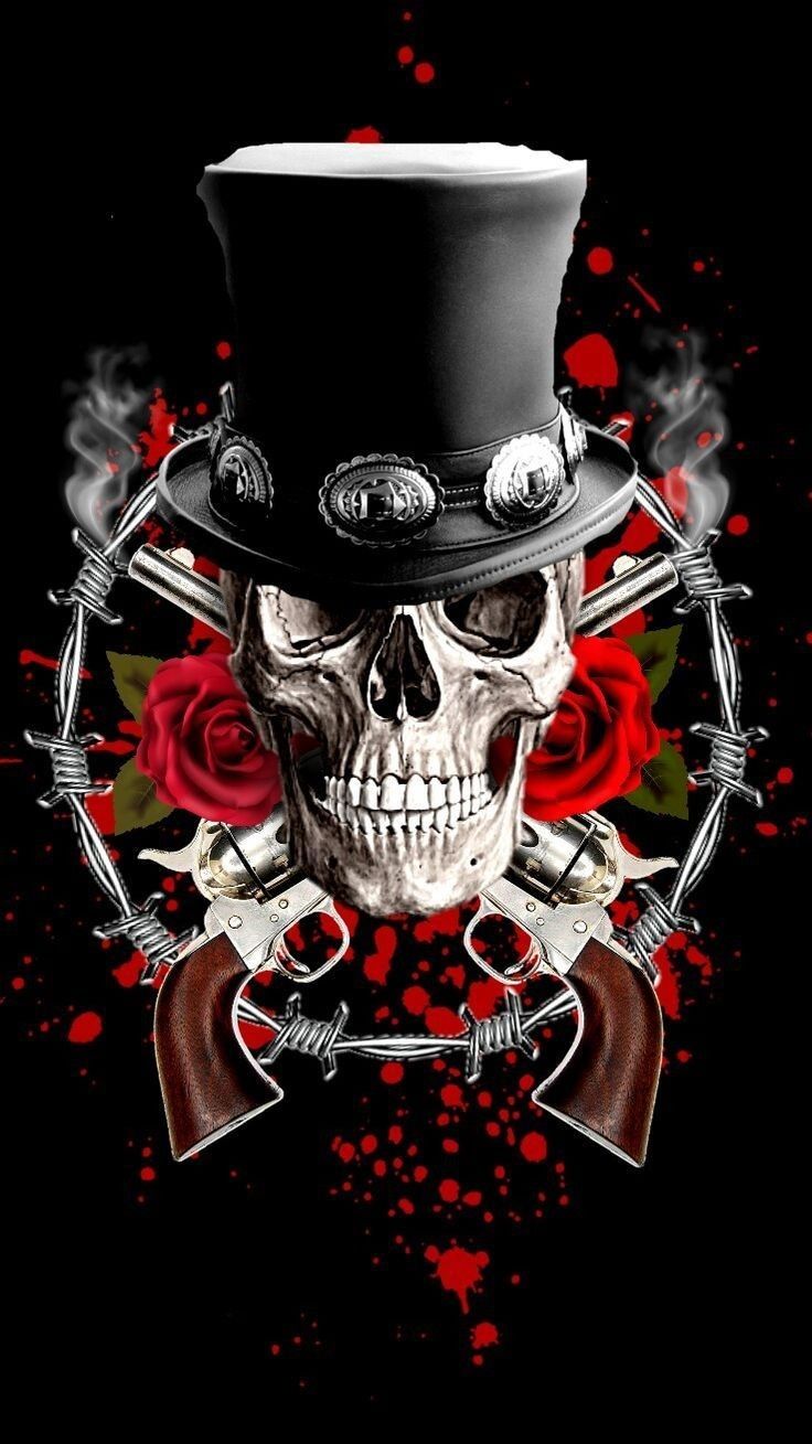 My saves. Skull wallpaper, Rock band posters, Skull artwork