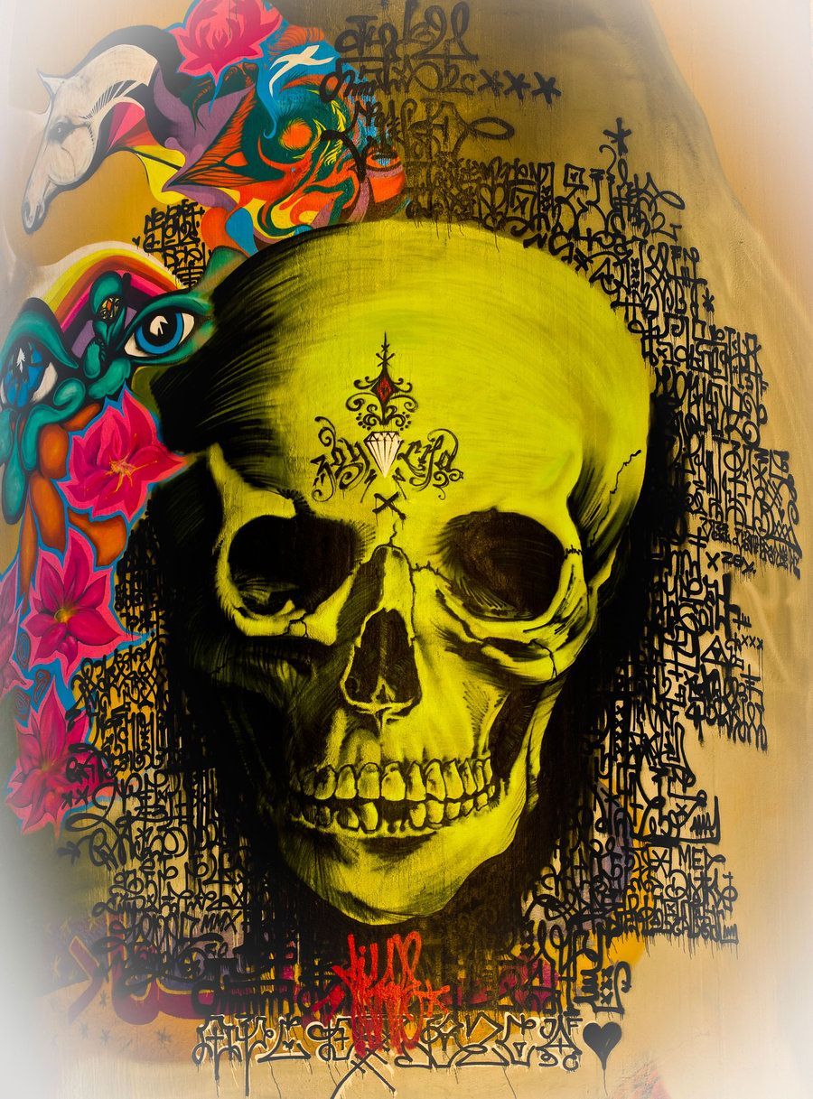 Graffiti Skull Wallpaper