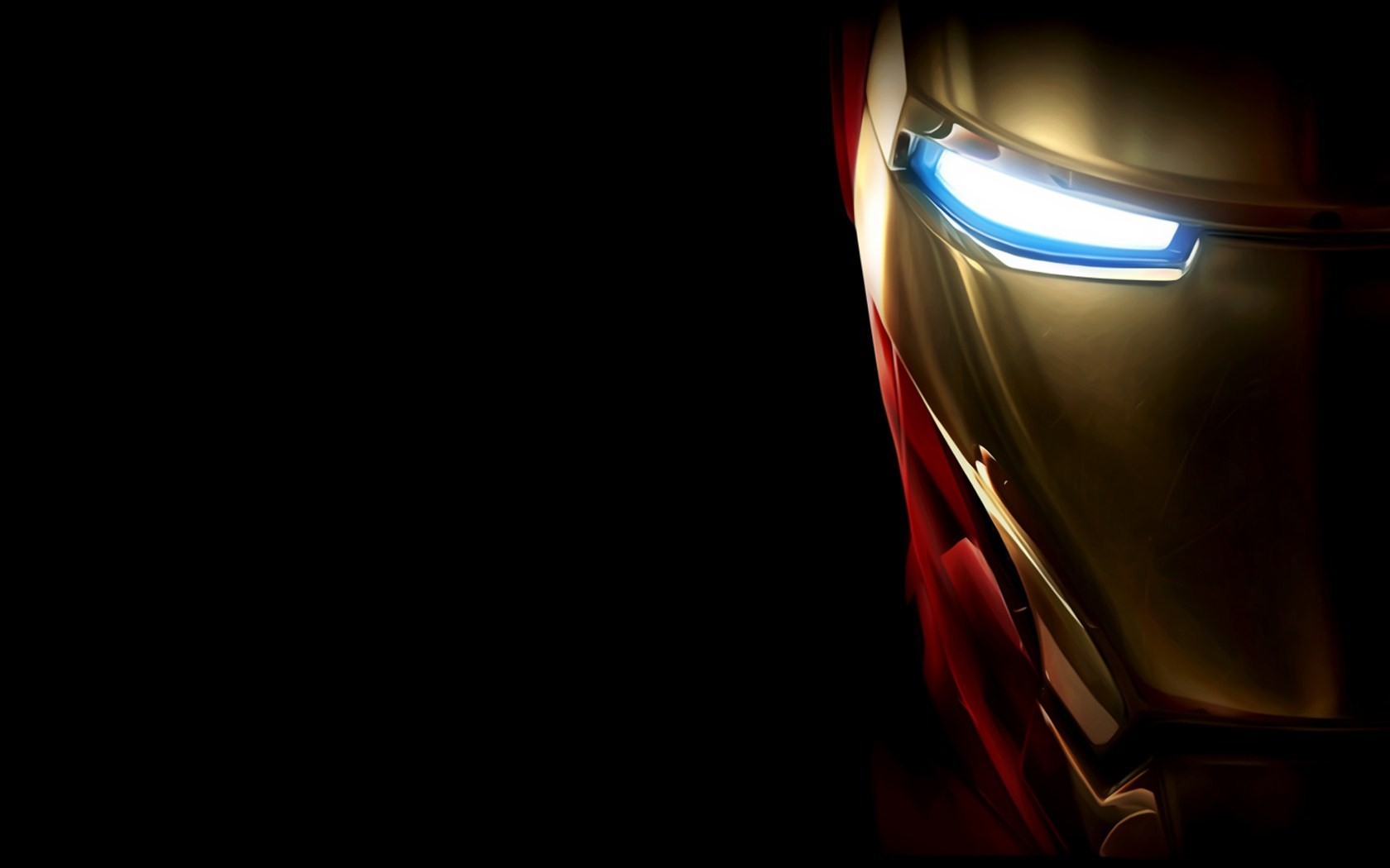 Iron Man Marvel Comics glowing eyes wallpaperx1050