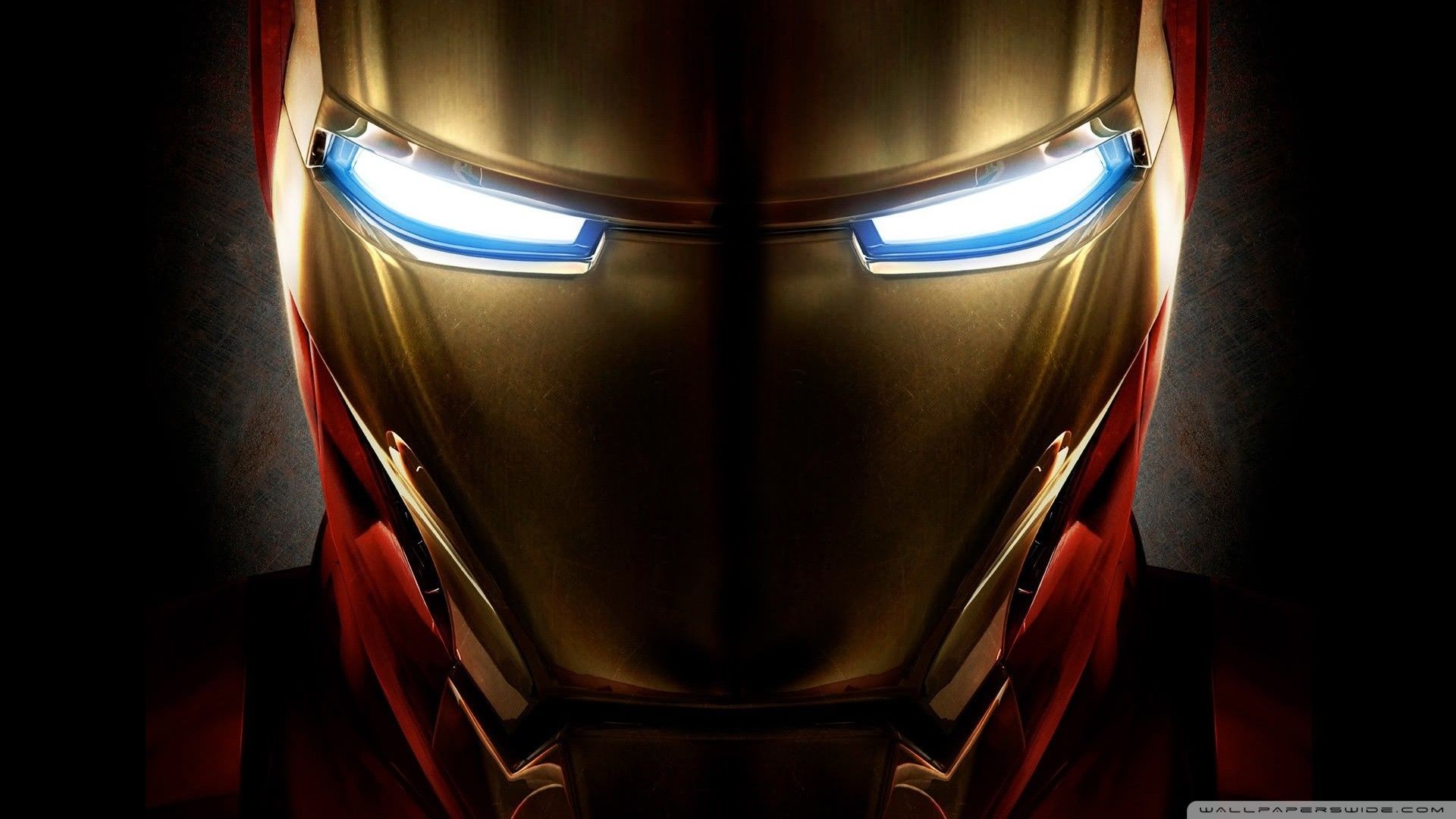 Iron Man Marvel Cinematic Universe Glowing Eyes Wallpaper:1920x1080